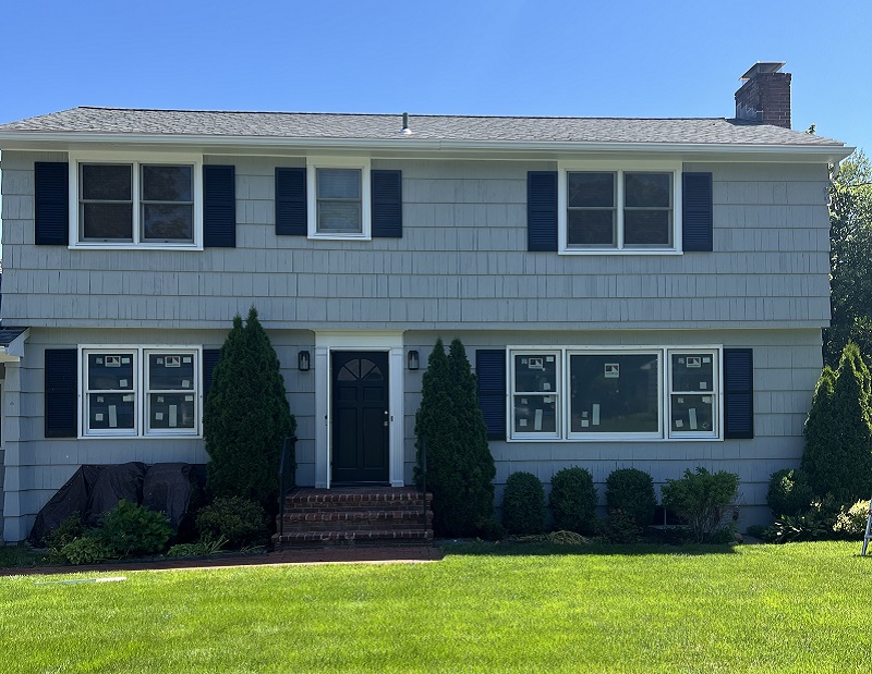 First floor windows replaced by PVC exterior